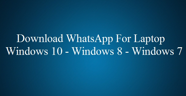 Download whatsapp for windows 10